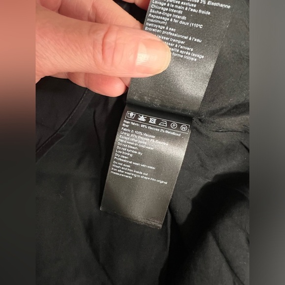 BA&SH Black and white abstract print midi dress size S. - Picture 13 of 16